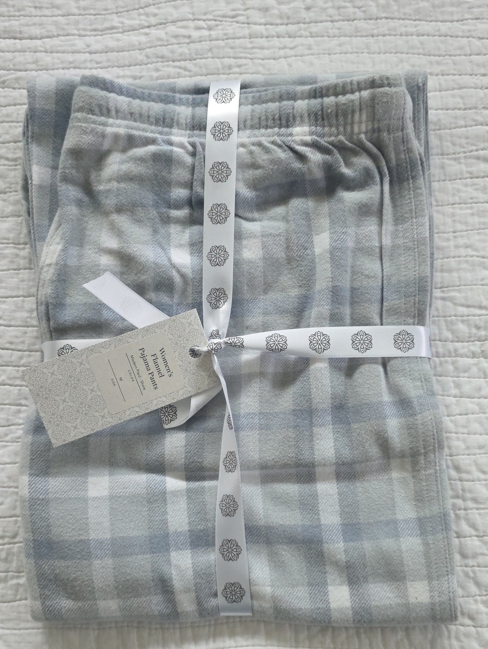 NWT Boll & Branch Womens Flannel Pajama Pants Size Medium